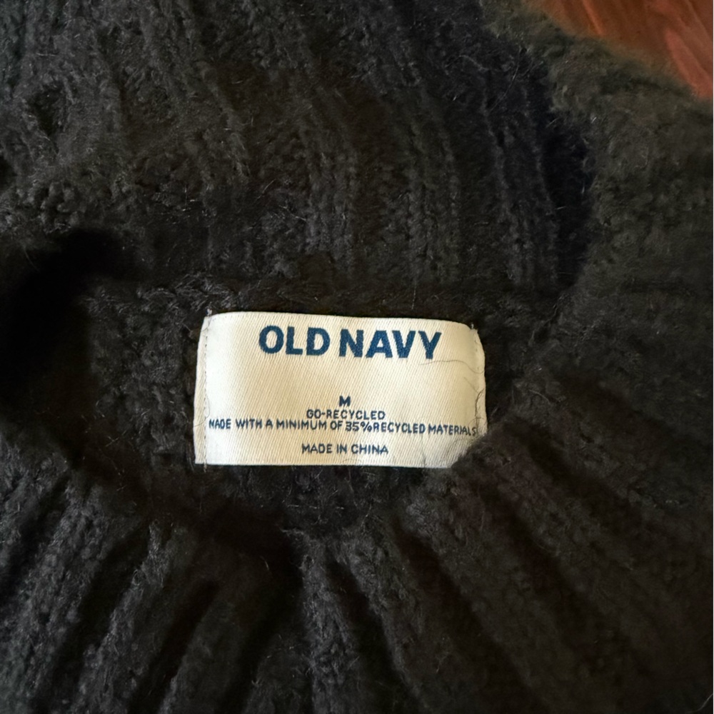 NWT Old Navy Black Sweater Dress - Picture 5 of 6